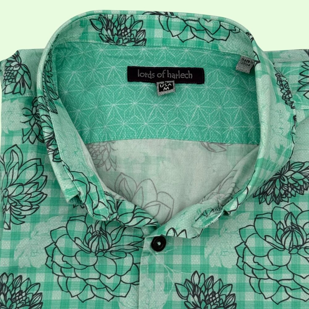 Lords of Harlech Floral Mint Green Euro L /‎ USA M Men
